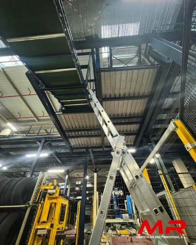 Trabajos recientes de robótica industrial en la planta de Michelin en Valladolid, con montaje y ajuste de estructuras y sistemas automatizados