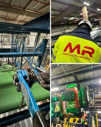 Trabajos recientes de robótica industrial en la planta de Michelin en Valladolid, con montaje y ajuste de estructuras y sistemas automatizados