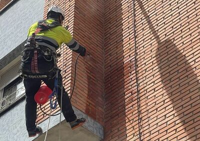 Impermeabilización de fachada con hidrófugo
