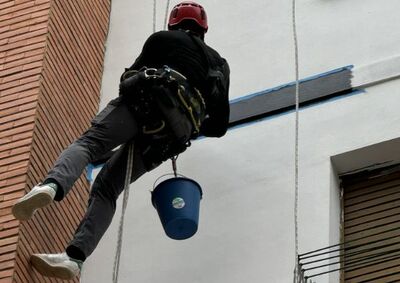 Rehabilitación de fachada con pintura